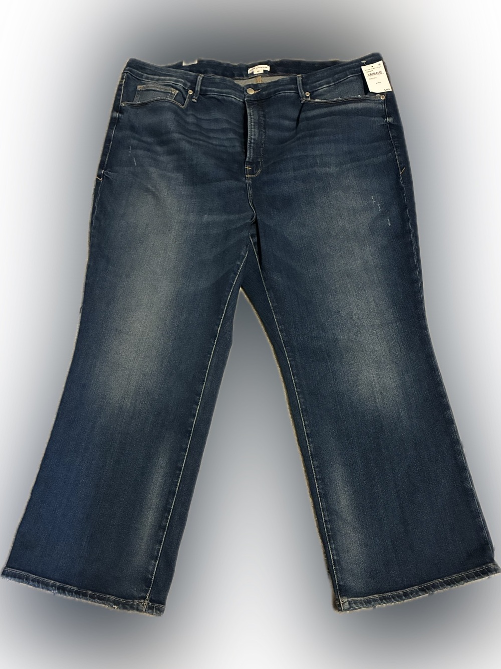 Good American Women's High Rise aStraight Leg Jeans - Dark Indigo